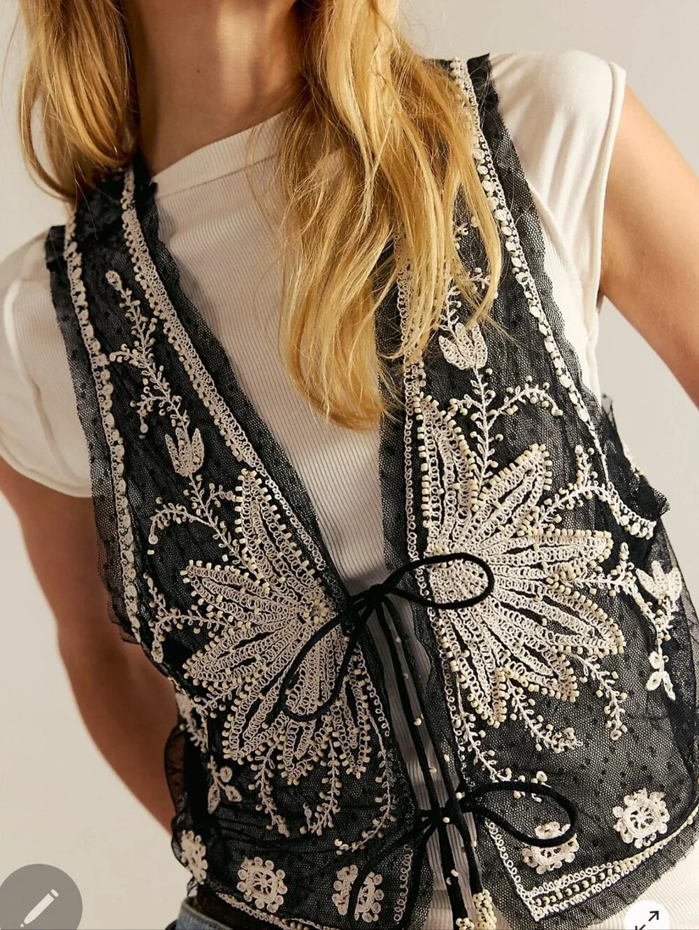 Free People Under the Sun vest Med